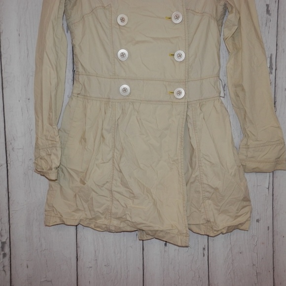Free People Size 4 Trench Coat Tunic Jacket Shirt - Picture 3 of 8
